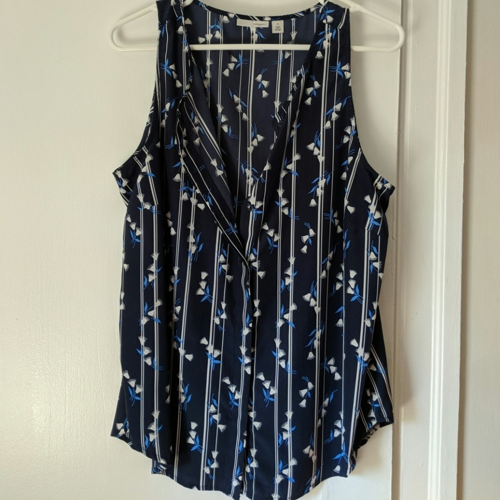 Blue Business Blouse